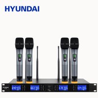 HYUNDAI 现代影音 现代(HYUNDAI) U-34 一拖四演讲会议无线话筒U段会议主持演出家庭舞台KTV 手持麦版