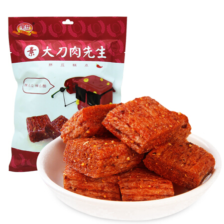 宇仔 网红休闲零食同款 素大刀肉先生 辣条怀旧零食 210g *21件