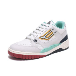 BALLY 巴利 男士白色浅灰色多色拼色皮质运动鞋 KUBA T 04 6226048 8.5/42.5码 *2件