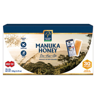 蜜纽康 （Manuka Health） MGO100+麦卢卡蜂蜜150g（5g*30）便携装 *2件