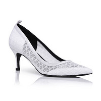 DYMONLATRY 设计师品牌 D-小姐 蕾丝平底鞋 白色 37
