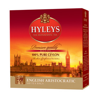 斯里兰卡进口 豪伦思(HYLEYS)红茶 经典锡兰红茶袋泡茶包100包*2g *2件