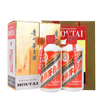 MOUTAI 茅台 贵州茅台酒 53度飞天茅台 酱香型白酒收藏礼盒 2017年 500ml*2瓶 享礼袋