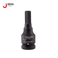 捷科（JETECH）FK3/8-HX6  Cr-Mo 3/8系列10mm风动六角批头套筒 风炮 进口铬钼钢