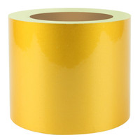 金枪鱼 黄色10CM宽反光胶带警示胶带警戒线隔离带反光膜地脚线反光条反光车贴安全线