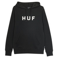 HUF 男士黑色帽衫 PF00099-BLACK-L