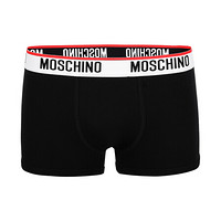 MOSCHINO UNDERWEAR 莫斯奇诺 男士黑色平角内裤 1 A4706 8119 0555 XS码