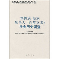 傈僳族、怒族、勒墨人（白族支系）社会历史调查