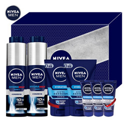 NIVEA 妮维雅 男士水活保湿精华套装礼盒