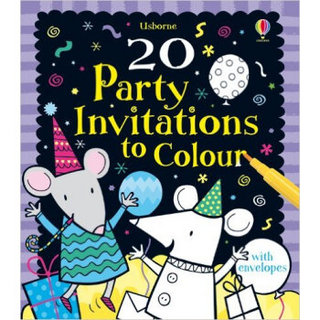 20 Party Invitations To Colour