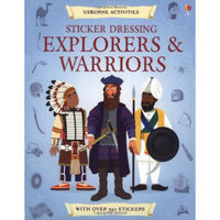 Sticker Dressing Explorers & Warriors Usborne英文原版