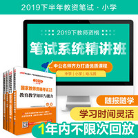 2019国家教师资格小学套装+笔试系统精讲班（套装4册）