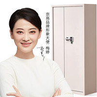 奈高NG保密柜文件柜双保险铁皮柜办公资料柜档案柜钢制防盗柜灰白国宝锁通门不带斗款