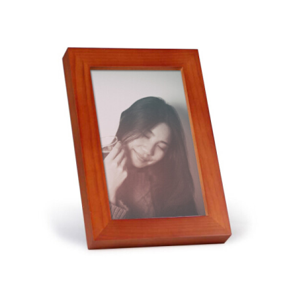 商品世纪开元 全家福相框 8寸实木相框 摆台胡桃木色