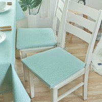 锦色华年莉芙椅垫餐桌椅子坐垫布艺海绵垫子 蓝色 A43*B35*C40cm