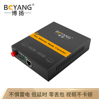 博扬(BOYANG)BY-NF113B 百兆单模单纤光纤收发器 光电转换器 防雷FC接口 25公里内置电源