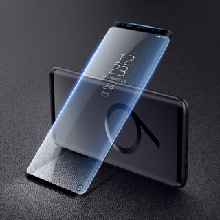 优加 三星S9钢化膜 3D曲面全屏覆盖玻璃膜 S9高清手机保护贴膜 黑色