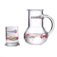 帕莎帕琦进口玻璃冷水壶饮料壶泡茶壶两件套礼盒装1L98328