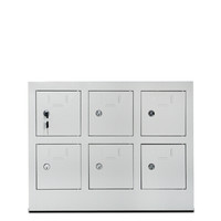 钱柜 手机柜充电柜存放保管柜铁皮柜储物柜 无充电 6门