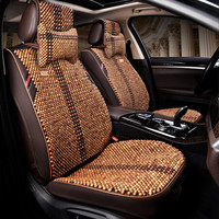 紫风铃 鸡翅木汽车坐垫夏季木珠汽车座垫手工编织全包汉兰达迈腾昂科威帕萨特途观L途昂HDW01 鸡翅木-舒适版