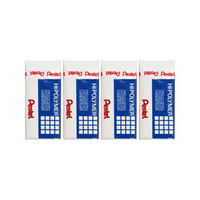 派通 日本派通（Pentel）ZEH03 白色橡皮擦 制图橡皮擦 高聚物集屑橡皮 4块装