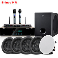 新科（Shinco)+纽曼 X885 家庭影院5.1音响套装  家用KTV定阻吸顶喇叭吊顶音响套装