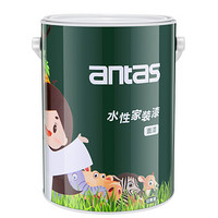 antas防霉抗菌水性面漆 内墙乳胶漆白色面漆 油漆涂料5L/7KG