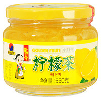 韩今（hanjin）蜂蜜柠檬茶 韩国果味饮料进口饮品 蜂蜜果肉茶550g/瓶