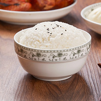 洁雅杰陶瓷餐具 陶瓷米饭碗套装(4.5英寸)釉中彩中式餐具陶瓷碗套装(4只装) 绿韵
