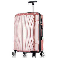 贝尔贝拉(B.L.B.L)拉杆箱女旅行箱24英寸轻盈行李箱男万向轮密码箱 玫瑰金