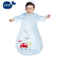 misslele 米乐鱼 双向拉链葫芦式睡袋 蓝色 70CM