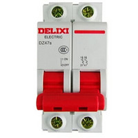 德力西电气（DELIXI ELECTRIC）DZ47S C 2P 25A 小型断路器 空气开关 /个 定制