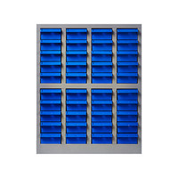 富路达 40抽蓝色抽屉零件柜工具盒抽屉柜元件柜 螺丝整理柜 小物品储物柜