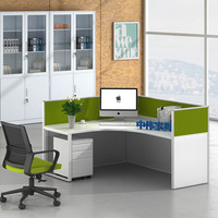 中伟办公家具屏风办公桌职员桌员工桌简约现代电脑桌办公工作位 单人位含柜