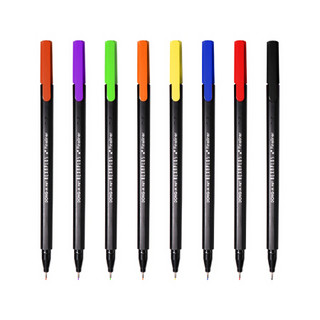 韩国东亚（DONG-A）彩色水性笔 学生勾线笔 涂色绘画水笔小马克笔Fineliner 8支装 FL-8