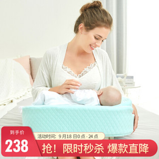 佳韵宝 轻语哺乳枕喂奶枕头孕妇护腰枕头婴儿多功能授乳枕 优雅蓝