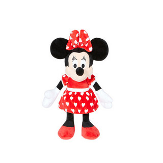 迪士尼（Disney）官方正品 经典卡通米妮毛绒玩具娃娃 抱枕公仔玩偶生日礼物可手拿爱意满满款小号 Q417
