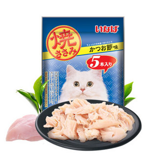 伊纳宝妙好烤鸡胸肉猫咪零食鸡肉条5只装 扇贝味