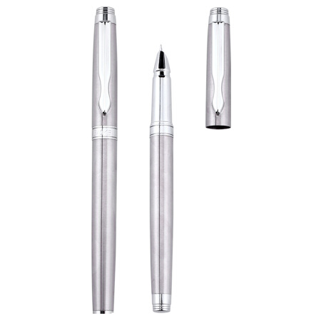 BAOKE 宝克 钢笔 PC115A 金属银 0.5mm 单支装
