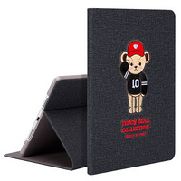 泰迪珍藏 ipad air3保护套2019新款苹果iPad Pro10.5英寸平板壳 创意刺绣全包防摔休眠支架皮套 10号棒球手