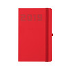 Cre8手账本2019记事本随身笔记本点阵内页摘记本绑带笔记本 120张 红色