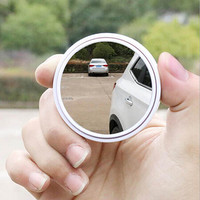 派乐特 汽车后视镜小圆镜倒车镜小圆镜倒车反光盲点360度无边超清高清辅助盲区镜白色1对装