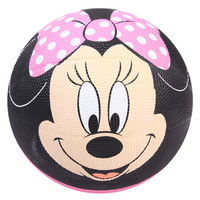 迪士尼(Disney)儿童篮球3号皮球类玩具幼儿园耐磨软皮橡胶男孩女孩拍拍球DAA7122-B 米妮