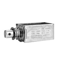 伊莱科（ELECALL）EML-1564B 直流框架推拉式电磁铁紫铜电磁线圈 DC24V行程10mm吸力55N