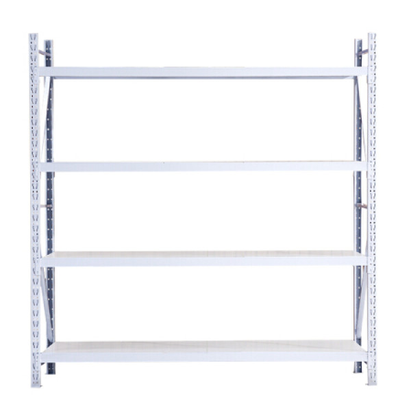 架置物架收纳架子储物架展示架超市货架轻型主架200*40*200=4层(白色)