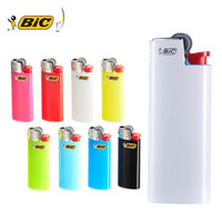 比克(BIC)J5经典烤漆金属打火机套(亮光白)+J5混色打火机礼盒(8支)