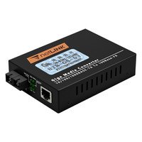netLINK HTB-GS-03 电信级千兆单模双纤光纤收发器 光电转换器 外置电源 一台