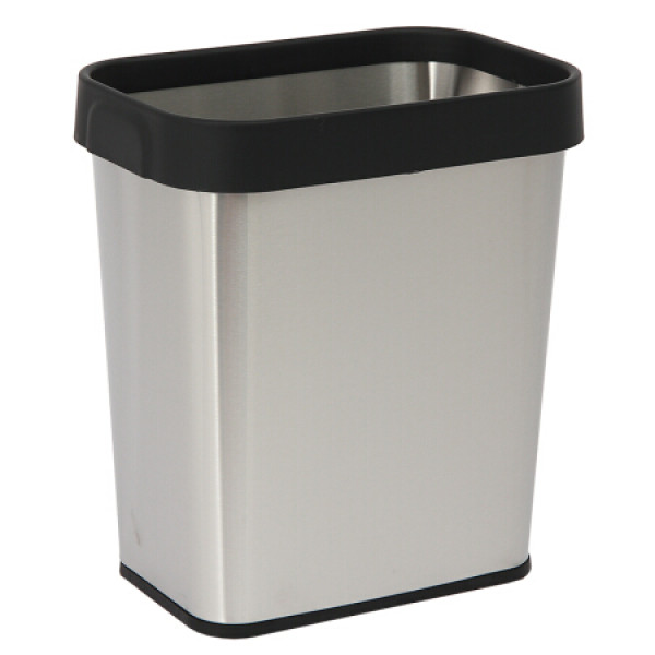 商品欧润哲 压圈垃圾桶 8l 不锈钢ins风厨房家用客厅压袋式废纸篓卫生