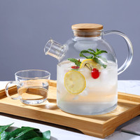 明尚德家用透明水壶杯子玻璃茶具泡茶壶套装一壶四杯4545129AZB319A4