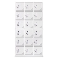 欧宝美更衣柜铁皮柜储物柜员工柜鞋柜十八门更衣柜多门柜碗柜鞋柜